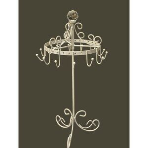 Sheffield Home 360 Rotating Metal Swirl Holder Jewelry Stand